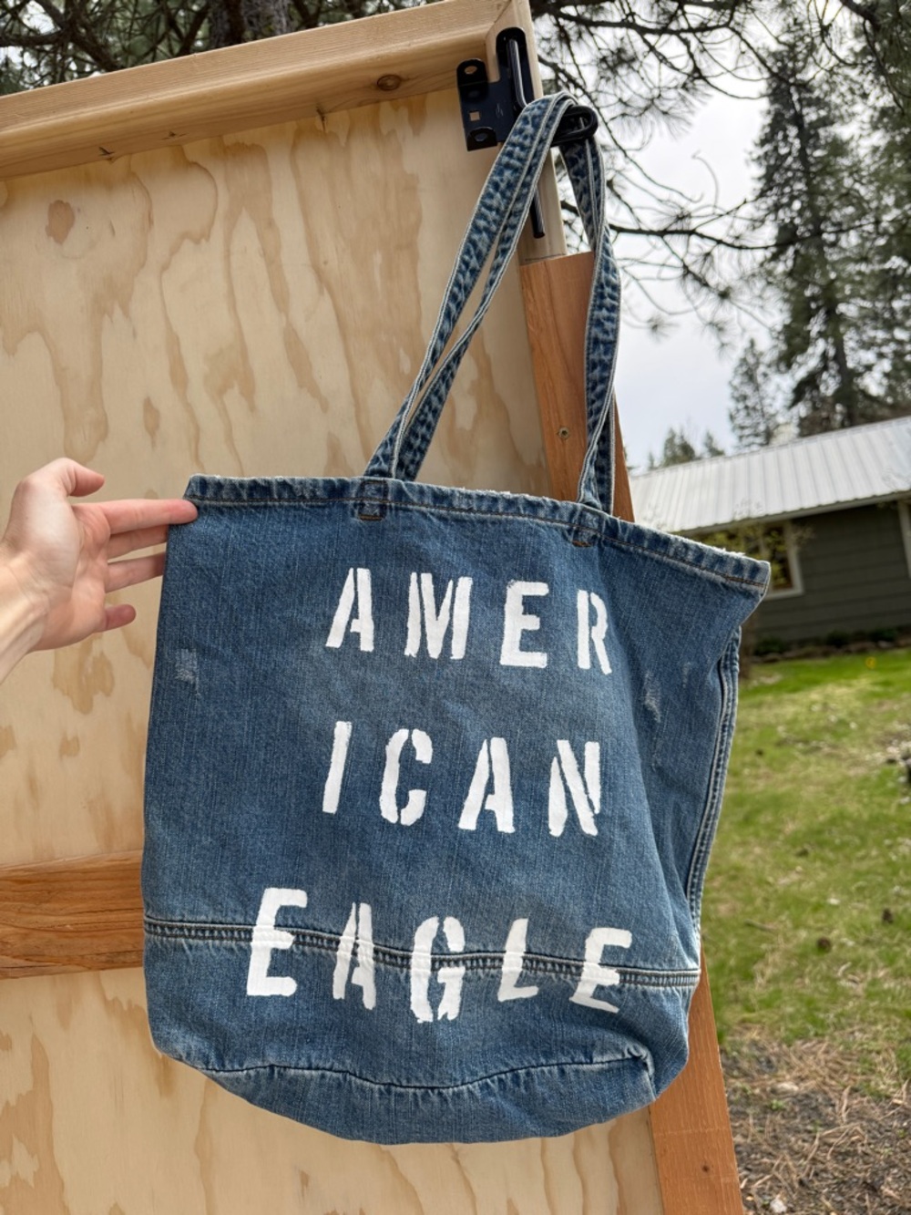 American Eagle Denim Tote Bag (NWT)